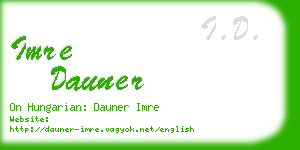 imre dauner business card